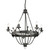 Elstead Lighting Windsor 6 Light Graphite with Opal Diffuser Chandelier 