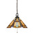 Quoizel Inglenook 3 Light Valiant Bronze Tiffany Down Pendant Light 