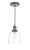 Arvin Antique Chrome and Glass Pendant Light