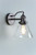 Laura Ashley Lighting Isaac Industrial Nickel with Glass Wall Light - Clearance 