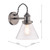 Laura Ashley Lighting Isaac Industrial Nickel with Glass Wall Light - Clearance 
