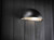 Nordlux Scorpius Black Galvanized steel with Satinated Glass Wall Light - Clearance 