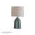 Laura Ashley Lighting Penny Twin Pack Crackle Glaze with Gray Shade Table Lamp 