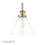 Laura Ashley Lighting Isaac Antique Brass with Glass Easy Fit Pendant Light 