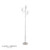 Laura Ashley Lighting Southwell 3 Light Polished Nickel with Opal Diffusers Floor Lamp 