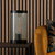Dar Lighting Bianka Matt Black with Ribbed Glass Diffuser Table Lamp 