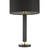 Dar Lighting Emani Black Aged Gold with Black Shade Table Lamp 