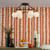 Dar Lighting Luana 6 Light Matt Black with Opal Glass Diffuser Semi Flush Ceiling Light 