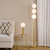 Dar Lighting Tauri Matt Gold with Opal Glass Diffuser Table Lamp 