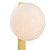 Dar Lighting Tauri Matt Gold with Opal Glass Diffuser Table Lamp 