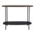 Dar Lighting Etoile Matt Black with Mocha Veneer Console Table 