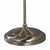 Dar Lighting Suffolk Antique Brass Rise and Fall with Cream Cotton Shade Floor Lamp