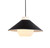 Endon Lighting Tokyo Matt Black with Matt White Glass Shade Pendant Light 