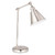 Endon Lighting Hal Task Bright Nickel and Satin White Adjustable Table Lamp 