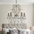 Endon Lighting Berkley 5 LIght Aged Silver with Crystal Pendant Light 