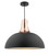 Toronto Matt Black and Copper Pendant Light