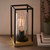 Endon Lighting Caleb Black with Clear Glass Diffuser Table Lamp 