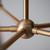 Endon Lighting Santiago 5 Light Brushed Aged Brass Fitting Only Pendant Light 