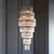 Marietta Grand 21 Light Antique Brass and Clear Glass Rods Chandelier Pendant Light Marietta Grand 21 Light Antique Brass and Clear Glass Rods Chandelier Pendant Light