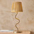 Endon Lighting Wriggle Brushed Aged Brass with Tapered Shade Table lamp 