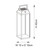 Endon Lighting Linterna Black with White Diffuser 45cm IP44 Touch Table Lamp 