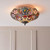Endon Lighting Dimple 3 Light Polished Chrome with Smokey Mirror Shades Semi Flush Ceiling Light 