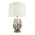 Endon Lighting Delphine Silver Leaf Layered Leaves with White Shade Table Lamp 