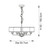 Endon Lighting Highclere 6 Light Brushed Chrome with Charcoal Shades Pendant Light - Clearance 