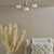 Dar Lighting Jasper 3 Light Satin Gold and Opal Glass Semi Flush Ceiling Light - Clearance 