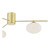 Dar Lighting Jasper 3 Light Satin Gold and Opal Glass Semi Flush Ceiling Light - Clearance 