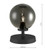 Dar Lighting Esben Matt Black with Smoked Glass Touch Table Lamp