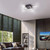 Leuchten Direkt WAVE 4 Light Black Square Ceiling Light - Clearance 