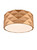Franklite Tangent 4 Light Rose Gold Metal with Acrylic Diffuser Flush Ceiling Light 
