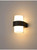 Franklite Aura 2 Light Matt Black Up and Down LED IP54 Wall Light 