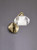 Franklite Ripple Bronze with Ribbed Glass Wall Light 