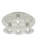 Franklite Round 4 Light Chrome with Clear Diffuser IP44 Bathroom Ceiling Light 