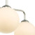 Dar Lighting Feya 5 Light Polished Chrome with Opal Glass Semi Flush Ceiling Light