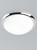 Franklite Circular 3 Light Chrome with Matt White Diffuser Flush Ceiling Light 