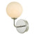 Dar Lighting Feya Polished Chrome with Opal Glass Wall Light