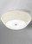 Franklite Circular 4 Light Satin Glass with Cream Shade Flush Ceiling Light 