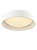 Franklite Acrylic 3 Light Cream with White Diffuser Flush Ceiling Light 