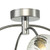 Dar Lighting Izzy 4 Light Polished Chrome with Twisted Glass Semi Flush Ceiling Light