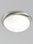 Franklite Circular 2 Light Satin Nickel with Matt White Diffuser Flush Ceiling Light 