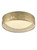 Franklite Acrylic 3 Light Gold with White Diffuser Flush Ceiling Light 
