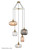 Franklite Refract 5 Light Aged Brass Plate Cluster Fitting Only Pendant Light 