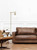 Franklite Avenue Matt Brass on White Marble with Clear Shade Floor Lamp 