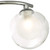 Dar Lighting Nakita Polished Chrome with Opal and Clear Glass Semi Flush Ceiling Light