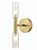 Franklite Nano 2 Light Bronze and Black with Tube Glasses Wall Light 