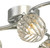 Dar Lighting Nakita 6 Light Polished Chrome with Dimpled Glass Semi Flush Ceiling Light