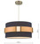 Dar Lighting Oki Navy Blue with Copper Band Easy Fit Pendant